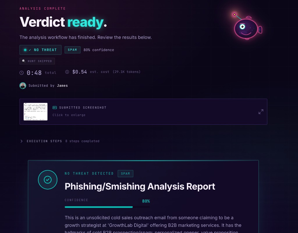 Spam result — no threat