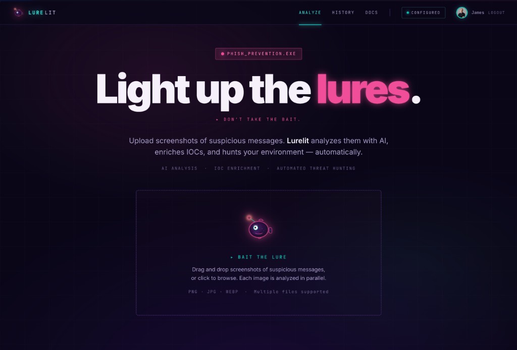 Upload — Light up the lures
